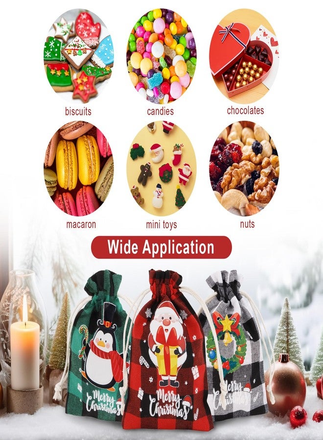 Amariver 24 Pcs Burlap Drawstring Gift Bags - Reusable Linen Pouches for Christmas, Birthday, New Year Parties & More - Image 3